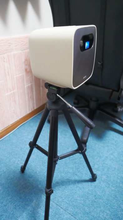 三脚に立てたGS2の画像